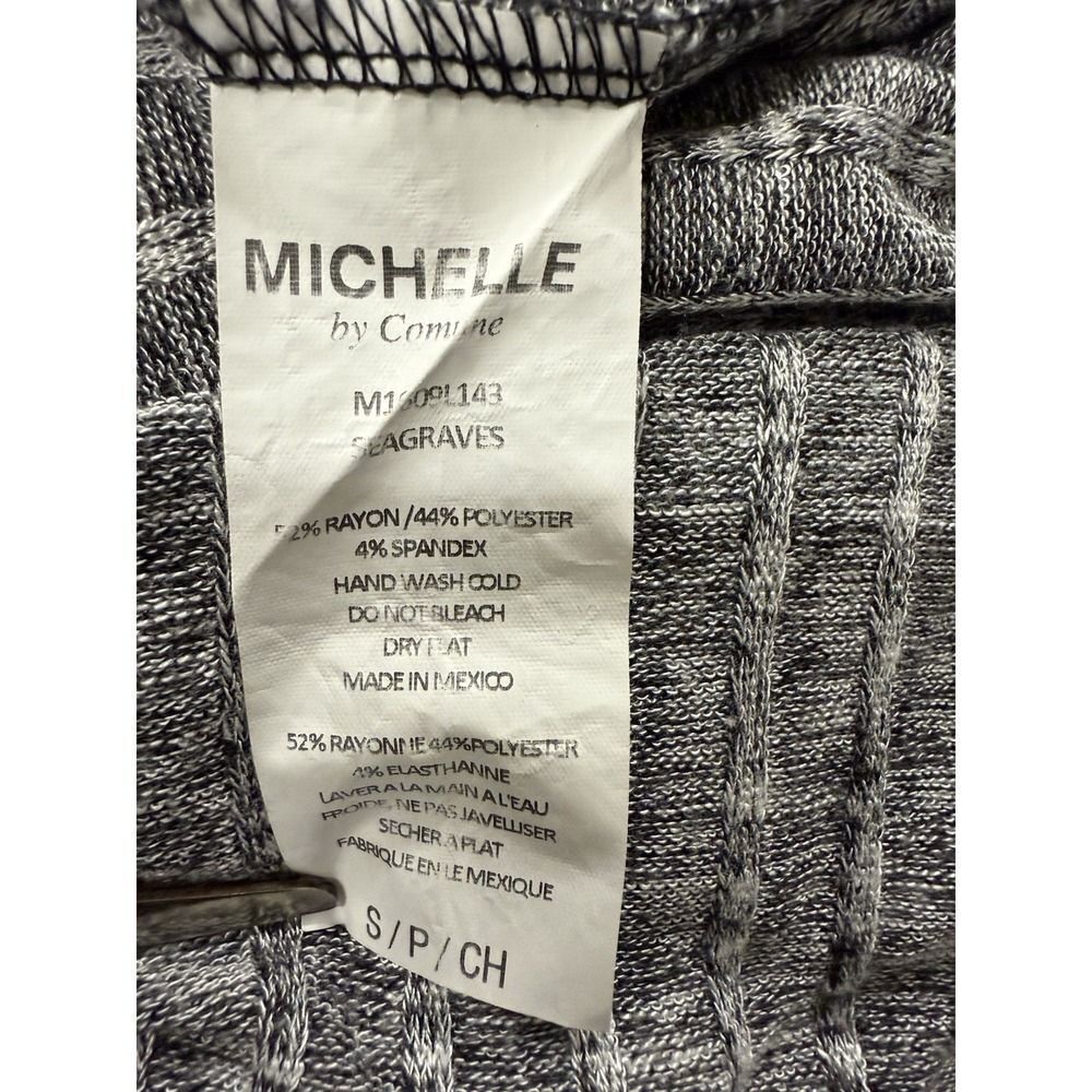 M C Michelle By Comune Grey Ribbed Long Sleeve Sweater. Womens. Sz S - Picture 6 of 11